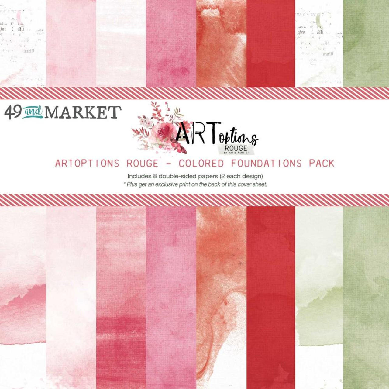 49 and Market Spectrum Gardenia 12x12 Collection Pack: Painted Foundations (SG23534)