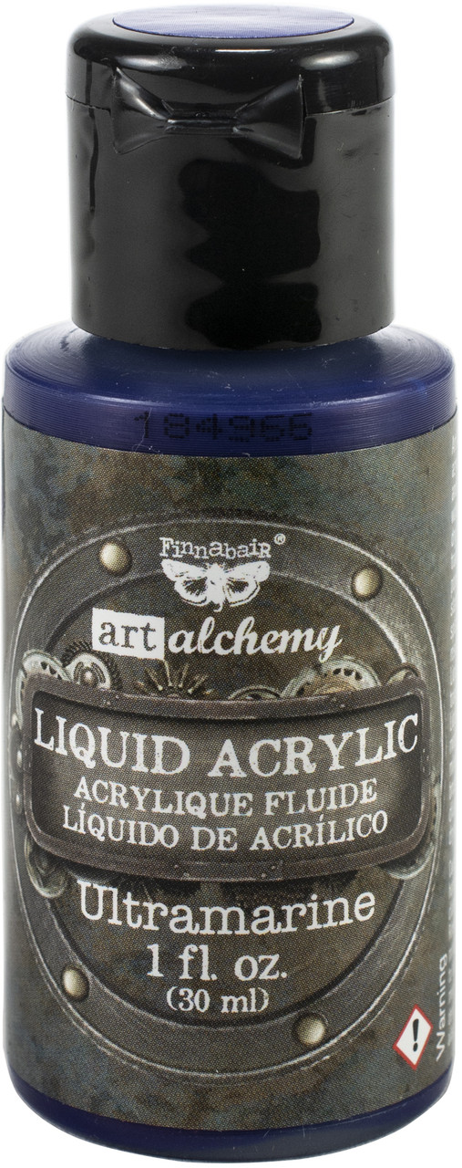 Finnabair Art Alchemy Liquid Acrylic Paint 1 Fluid Ounce-Burnt