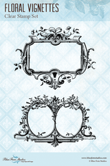Blue Fern Studios - Clear Stamp - Floral Vignettes (840982) Blue Fern Studios - Clear Stamp - Floral Vignettes (840982)