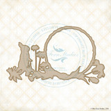 Blue Fern Studios - Chipboard - Spring Bunny Frame (818288) Blue Fern Studios - Chipboard - Spring Bunny Frame (818288)