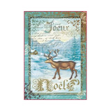 Stamperia - Christmas Reindeer - Decoupage Rice Paper 8.5"X11.75" DFSA4039 Stamperia - Christmas Reindeer - Decoupage Rice Paper 8.5"X11.75" DFSA4039