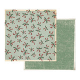 Stamperia - Double sided 12x12 Paper - Snowy Background W/Butcher's Broom SBB408 Stamperia - Double sided 12x12 Paper - Snowy Background W/Butcher's Broom SBB408