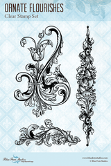 Blue Fern Studios - Radiance Collection Clear Stamp - Ornate Flourishes (689770) Blue Fern Studios - Radiance Collection Clear Stamp - Ornate Flourishes (689770)
