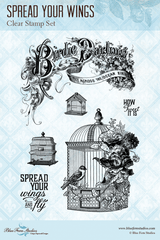 Blue Fern Studios - Clear Stamps - Eclectic Charm - Spread Your Wings (696976) Blue Fern Studios - Clear Stamps - Eclectic Charm - Spread Your Wings (696976)