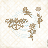 Blue Fern Studios - Chipboard - Eclectic Charm - Flourish and Flowers (697973) Blue Fern Studios - Chipboard - Eclectic Charm - Flourish and Flowers (697973)