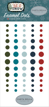 Carta Bella - Adhesive Enamel Dots - 60/Pkg - Let It Snow Carta Bella - Adhesive Enamel Dots - 60/Pkg - Let It Snow