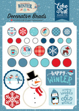 Echo Park - Decorative Brads & Chipboard - Celebrate Winter (CW162020) Echo Park - Decorative Brads & Chipboard - Celebrate Winter (CW162020)