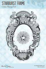 Blue Fern Studios - Clear Stamp Set 4x6 - Christmas Cheer - Starburst Frame (698475) Blue Fern Studios - Clear Stamp Set 4x6 - Christmas Cheer - Starburst Frame (698475)