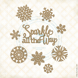 Blue Fern Studios - Chipboard - Christmas Cheer - Sparkle Snowflakes (698772) Blue Fern Studios - Chipboard - Christmas Cheer - Sparkle Snowflakes (698772)