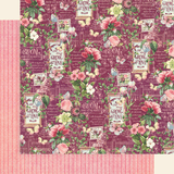 Graphic 45 - Bloom - Double sided 12x12 Paper - Life is Beautiful (BLO450 1866) Graphic 45 - Bloom - Double sided 12x12 Paper - Life is Beautiful (BLO450 1866)