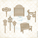 Blue Fern Studios -Glory of the Garden - Chipboard - Sit A Spell (274381) Blue Fern Studios -Glory of the Garden - Chipboard - Sit A Spell (274381)