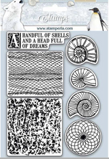 Stamperia - HD Natural Rubber Stamp 5.51"x7.08" Shells - Arctic Antarctic- Shells (WTKCC177) Stamperia - HD Natural Rubber Stamp 5.51"x7.08" Shells - Arctic Antarctic- Shells (WTKCC177)