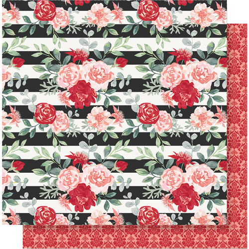 Simple Stories - Kissing Booth Double-Sided Cardstock 12"X12" - Smitten KISS12 - 10382