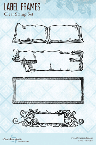 Blue Fern Studios - Clear Stamp - Label Frames (840784)
