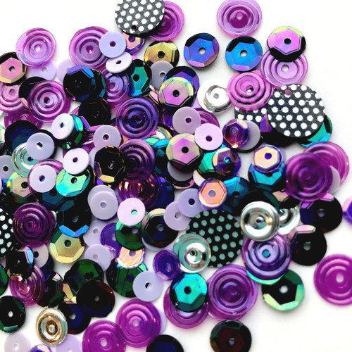 Spiegel Mom Scraps - Sequins - Grape Juice