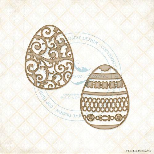 Blue Fern Studios - Chipboard - Fancy Eggs (818387)