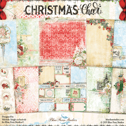Blue Fern Studios - Paper Collection 12x12 - Christmas Cheer (CCheer)