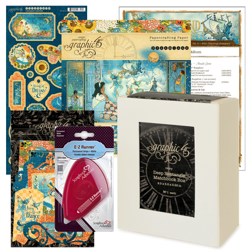 Graphic 45 - Club G45 Vol 11 November 2019 - Accordian Mini & Display Box - Dreamland (Club G45 Vol 11/2019