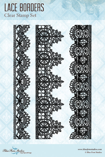 Blue Fern Studios - Clear Stamp - Lace Borders (127175)