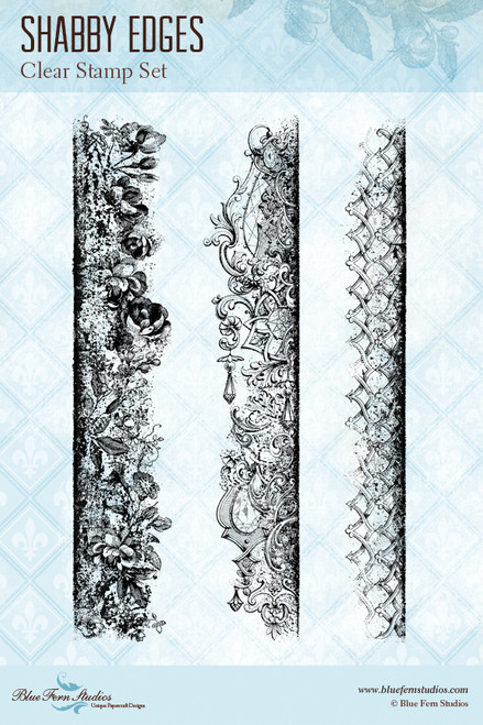 Blue Fern Studios - Clear Stamp - Shabby Edges (110474)