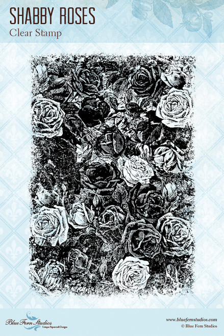 Blue Fern Studios - Clear Stamp - Shabby Roses (126772)