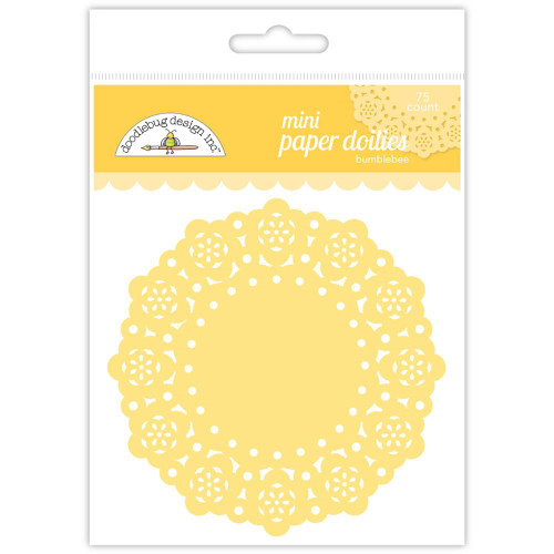 Doodlebug - Mini Paper Doilies 3" 75/Pkg - Bumblebee (DDM 4600)