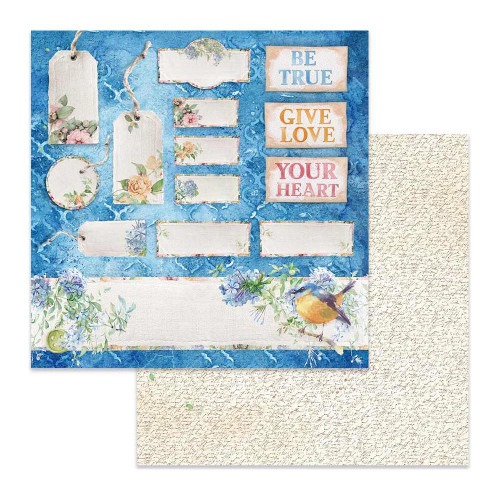 Stamperia - Double-Sided Cardstock 12x12 - Flowers For You - Tags and Tickets (SBB647)