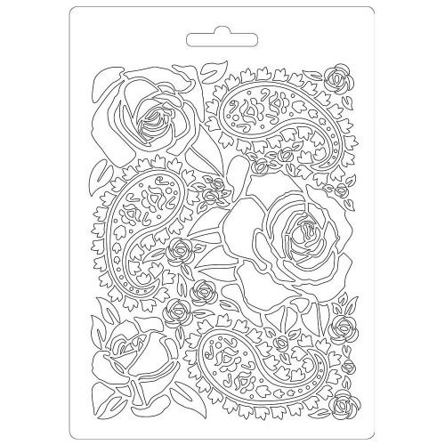 Stamperia Soft Maxi Mould 5.75"X8.25" - Roses (K3PTA520)