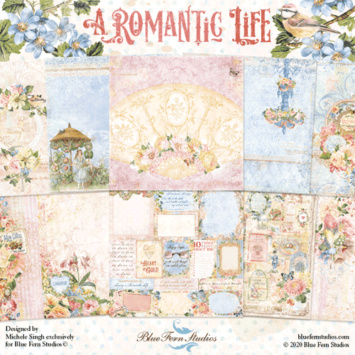 Blue Fern Studios - Paper Collection 12x12- A Romantic Life (ARL-Col Pk)