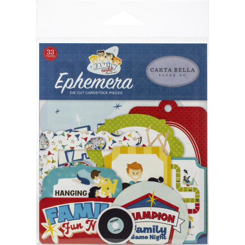 Carta Bella - Ephemera 33/Pkg - Family Night (FN114024)