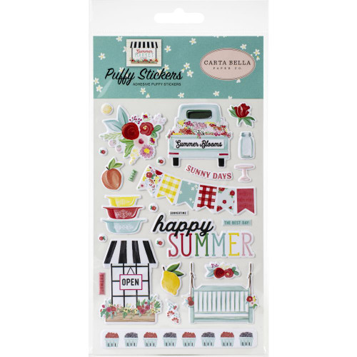 Carta Bella - Puffy Stickers - Summer Market (UM115066)