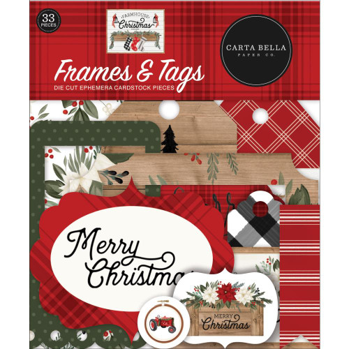 Carta Bella - Cardstock Ephemera 33/Pkg - Farmhouse Christmas (AC123025)