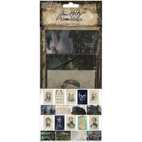 Tim Holtz - Idea-Ology Vellum Haunts 18/Pkg - Halloween 2020 (TH94075)