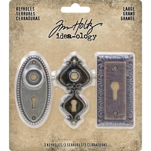 Tim Holtz - Idea-Ology - Metal Large Keyholes 3/Pkg (TH93678)