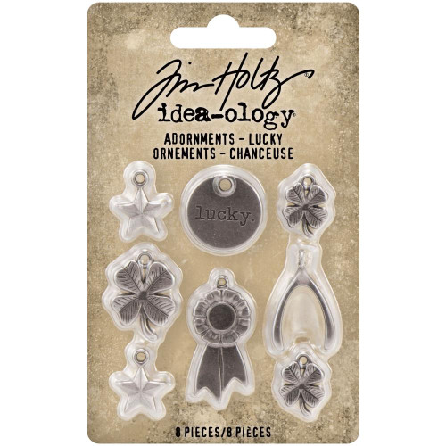 Tim Holtz - Idea-Ology 2021 - Adornments Lucky 8/Pkg (TH94131)