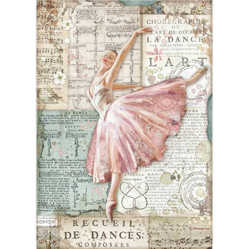 Stamperia - Decoupage Rice Paper A4 8.26x11.69 - Passion - Dancer (DFSA4543)