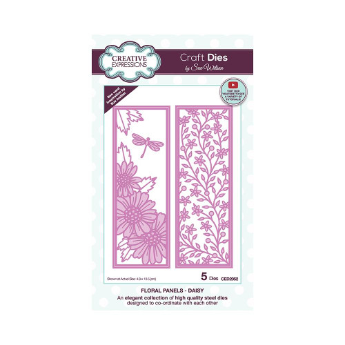 Creative Expressions Sue Wilson - Craft Dies - Floral Panels - Daisy (CED2052)