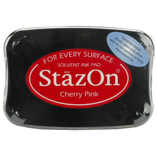 Tsukineko - StazOn Solvent Ink Pad - Cherry Pink (SZ - 81)