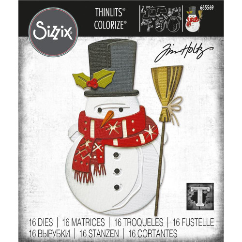 Sizzix - Tim Holtz - Thinlits Die Set 16/Pkg - Winston Colorize (665569)