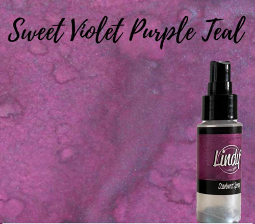 Lindy's Stamp Gang - Starburst Spray - Sweet Violet Purple Teal Shimmer Spray