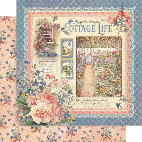 Graphic 45 - Double sided 12x12 Paper - Cottage Life - Cottage Life (COT450 2413)