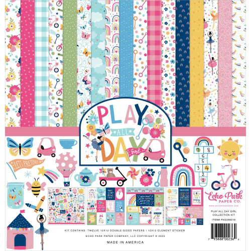 Echo Park - Collection Kit 12"X12" - Play All Day Girl (AG268016)