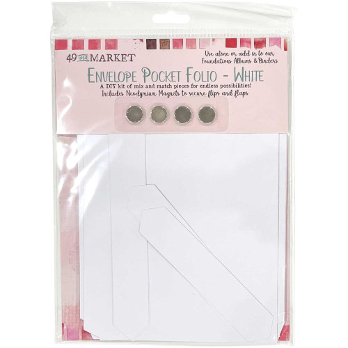 49 and Market - Foundations Envelope Pocket Folio - White (FA35472)