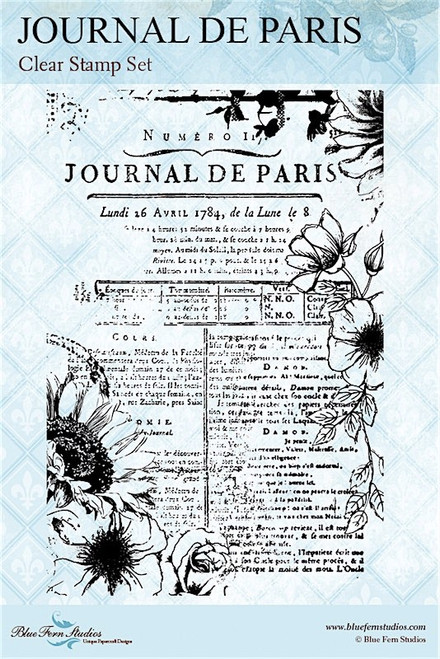 Blue Fern Studios - Clear Stamps 4x6 - Life's Vignettes - Journal De Paris (461958)