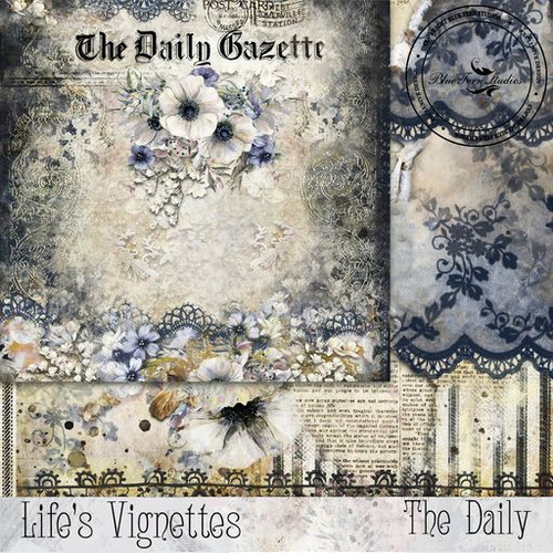 Blue Fern Studios - 12x12 Double-Sided Sheet Paper - Life's Vignettes - The Daily (457050)