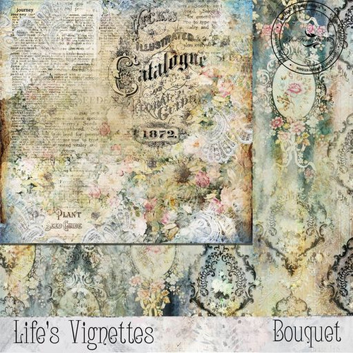 Blue Fern Studios - 12x12 Double-Sided Sheet Paper - Life's Vignettes - Catalogue (457005)