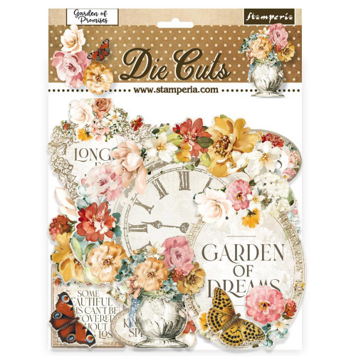 Stamperia - Die Cut Chippies - Garden of Promises (DFLDC59)