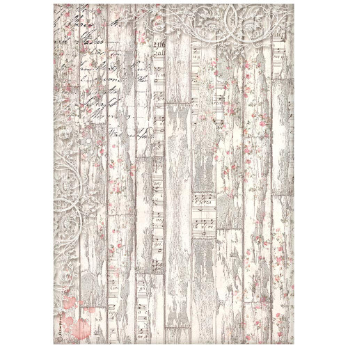 Stamperia - Decoupage Rice Paper Sheet A4 - Sweet Winter - Wood Pattern (DFSA4733)