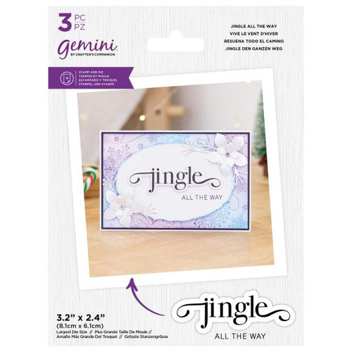 Crafter's Companion - Clear Stamps & Dies -Jingle All The Way (STDJATW)