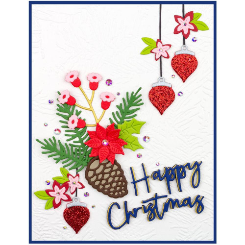 Spellbinders Etched Dies - Christmas Blooms (S41135)